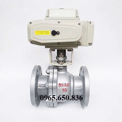 Van bi thép điều khiển bằng động cơ điện
