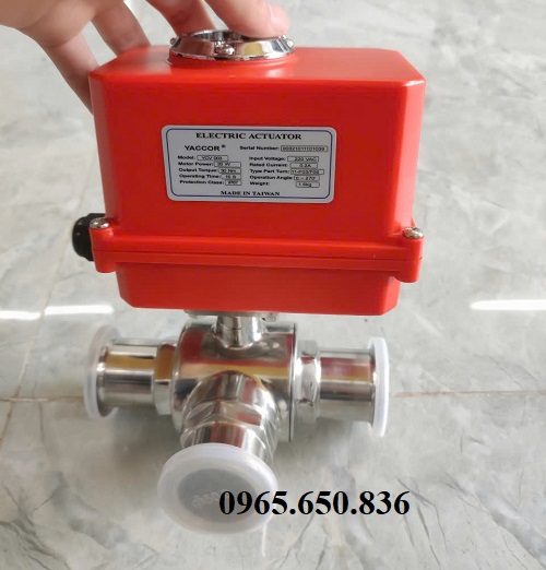 Van bi vi sinh điều khiển bằng motor điện