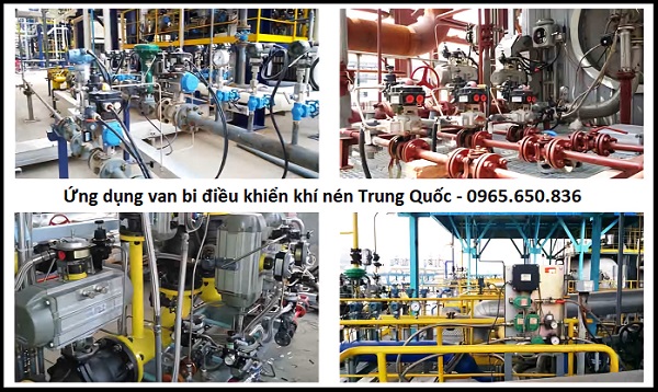 Ứng dụng van bi điều khiển khí nén Trung Quốc