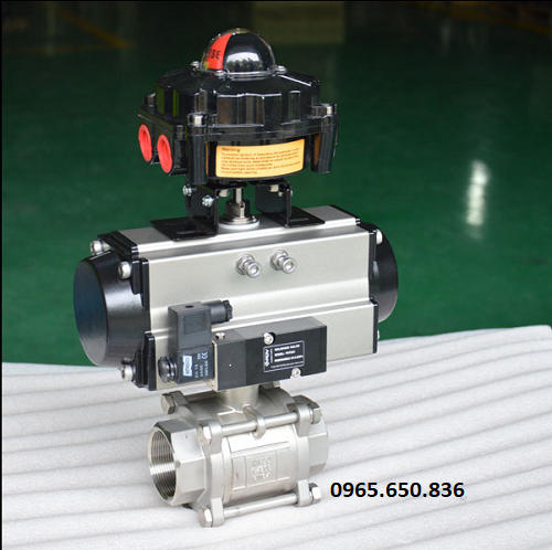 Van bi điều khiển khí nén gắn Solenoid tác động đơn