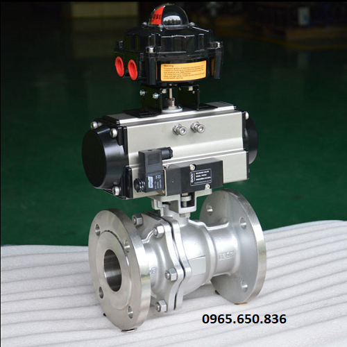 Van bi điều khiển khí nén kèm bộ hiển thị đóng mở