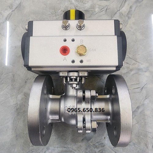 Van bi điều khiển khí nén mặt bích tác động đơn