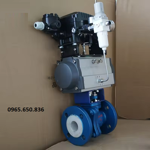 Van bi gang điều khiển khí nén gắn lọc khí nén