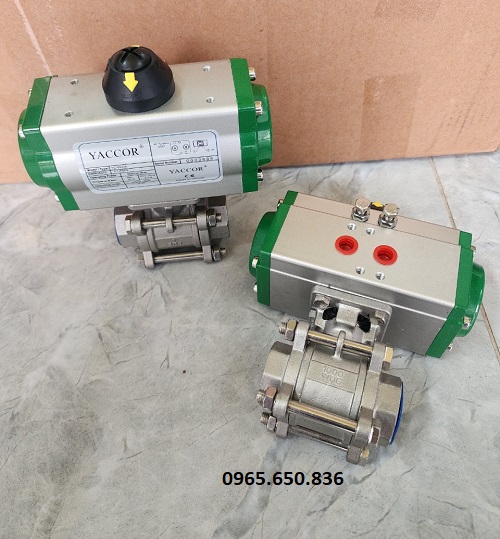 Van bi inox điều khiển bằng khí nén