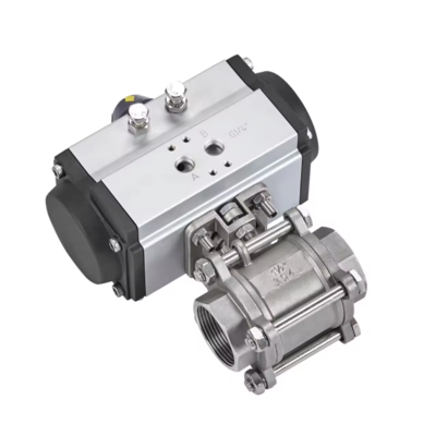 Van bi inox điều khiển khí nén Hàn Quốc