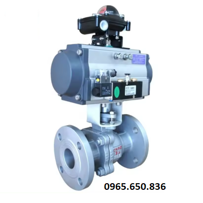 Van bi thép điều khiển khí nén Hàn Quốc