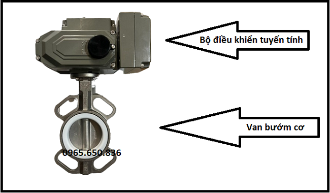 Cấu tạo van bướm điều khiển điện tuyến tính