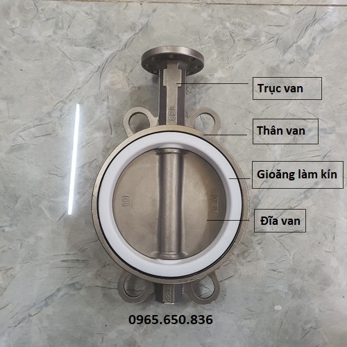 cấu tạo van bướm inox