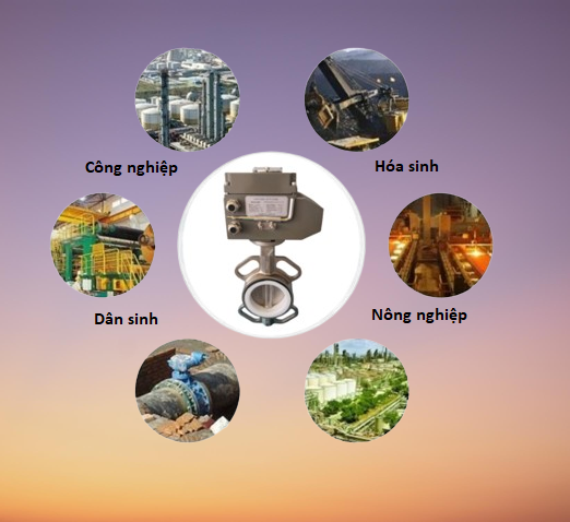 Ứng dụng van bướm inox điều khiển điện