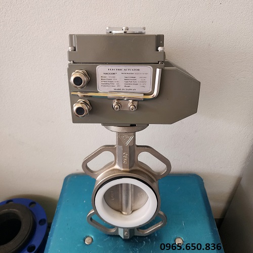 Van bướm inox điều khiển động cơ điện