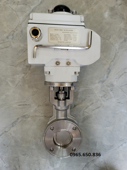 Van bướm inox điều khiểu điện áp suất cao