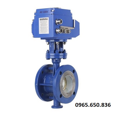 Van bướm thép điều khiển motor điện