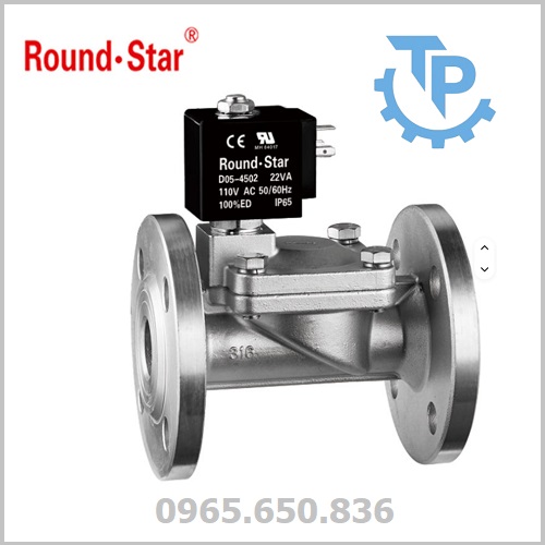 Van điện từ lắp bích Round star