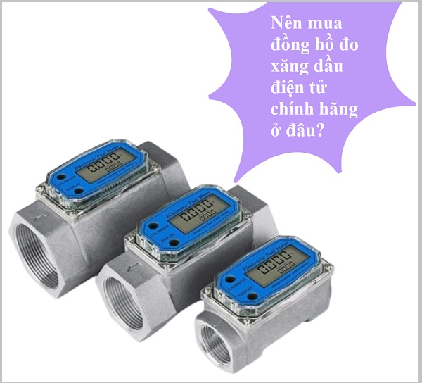 Mua đồng hồ đo xăng dầu điện tử chính hãng ở đâu?