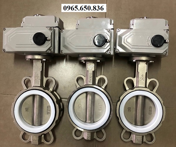 Van bướm điều khiển điện DN100