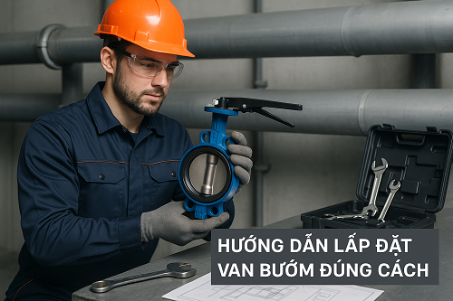 Hướng dẫn cách lắp đặt van bướm