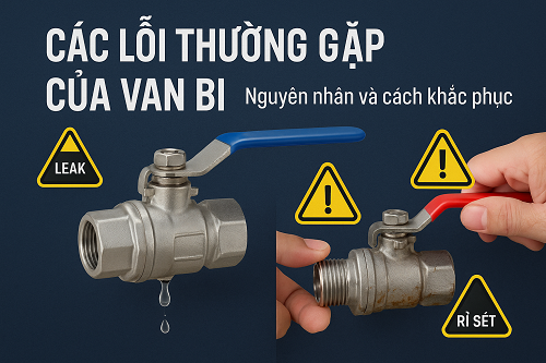 Các lỗi Thường gặp của van bi và cách khắc phục
