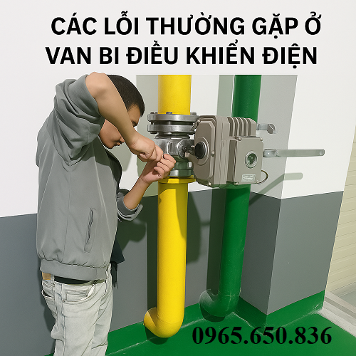 Các lỗi thường gặp ở van bi điều khiển điện